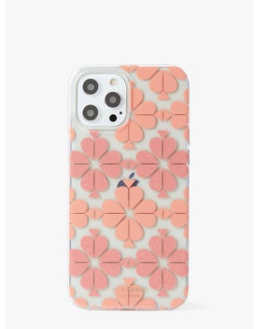 tonal spade flower iphone 12 case