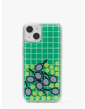 courtside liquid tennis ball confetti iphone 13 case